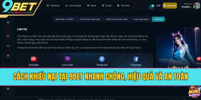 Cách Khiếu Nại Tại 9BET Nhanh Chóng, Hiệu Quả Và An Toàn