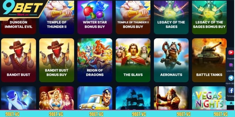 Chiến thuật chơi Slots 9BET thông minh từ cao thủ